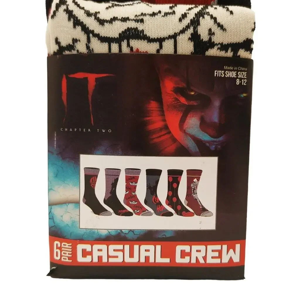 IT Chapter Two Casual Crew Socks-6 Pairs